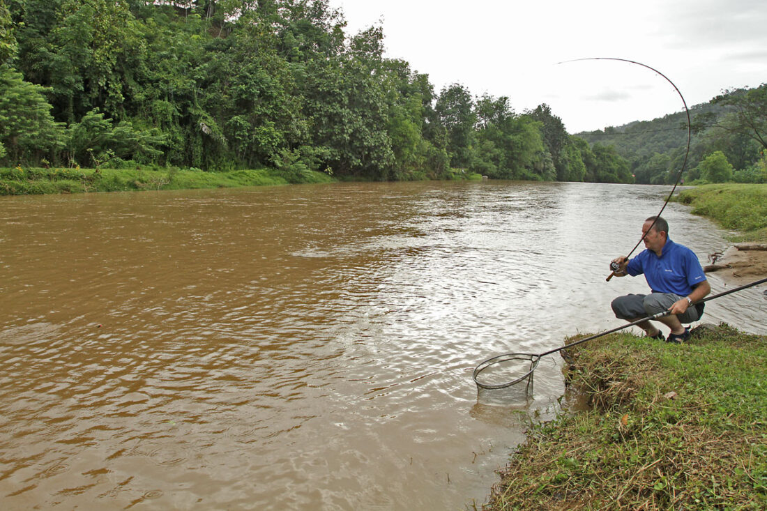 Action On The Flooded Babagon River